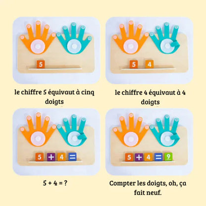 Tableau de Comptage aux Doigts pour Enfants