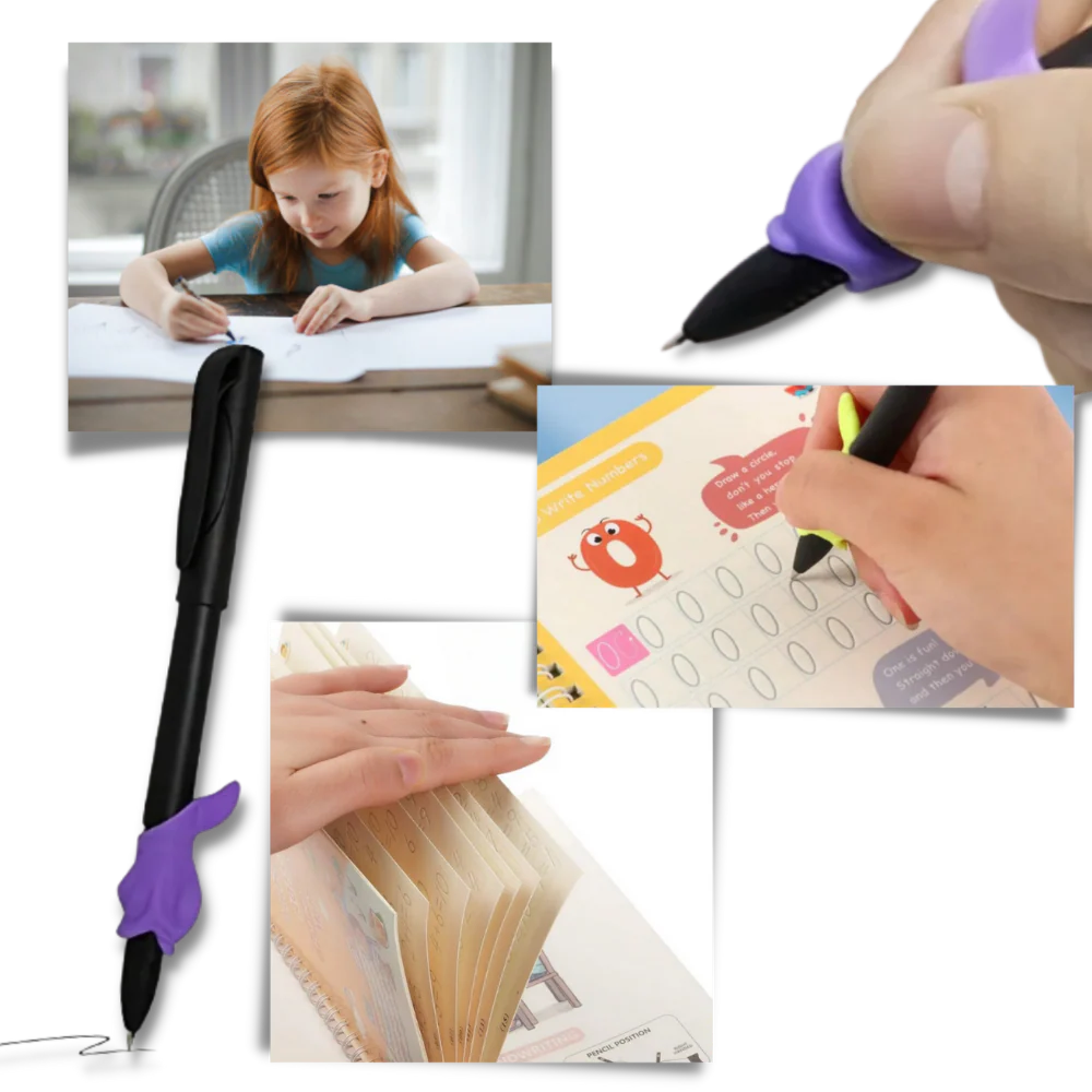 Lot de 4 cahiers d’écriture magiques